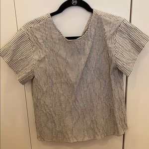 Crinkled Blouse w Bows